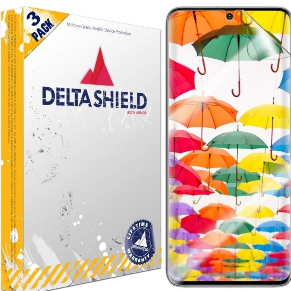 DeltaShield Screen Protector for Samsung Galaxy S20 Ultra 5G (6.2 inch)(3-Pack)